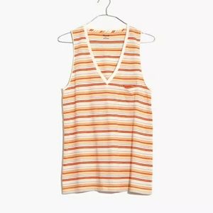 Madewell Whisper Cotton V-Neck Pocket Tank